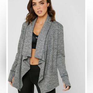 Nike Studio Cascade Yoga Wrap Cardigan Size Small